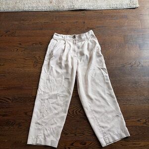 The Reset Cropped Ankle Pants in Light Beige